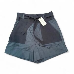 NWT Sea New York Gabriette High-Waisted Paper Bag Shorts Size 8
